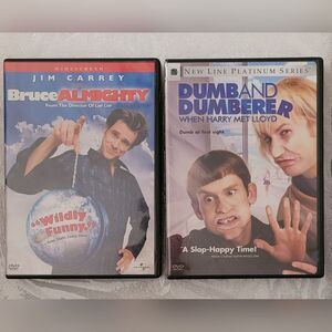 Jim Carrey DVD bundle Bruce Almighty and Dumb and Dumberer